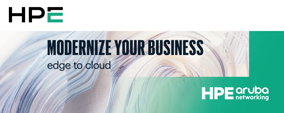 HPE Aruba Werbebanner