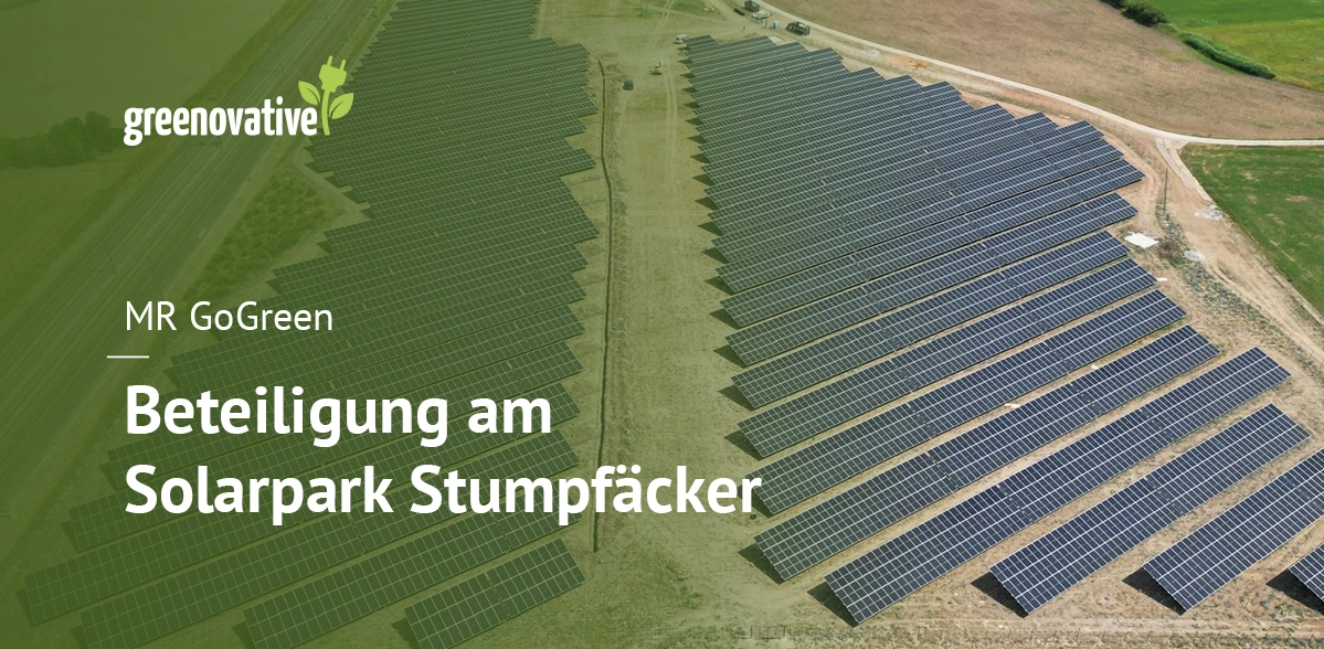 Erbauung des Solarparks Stumpfäcker
