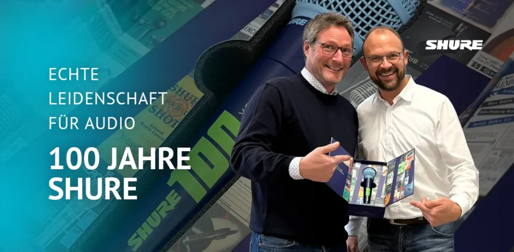 MR News Header: 100 Jahre Shure