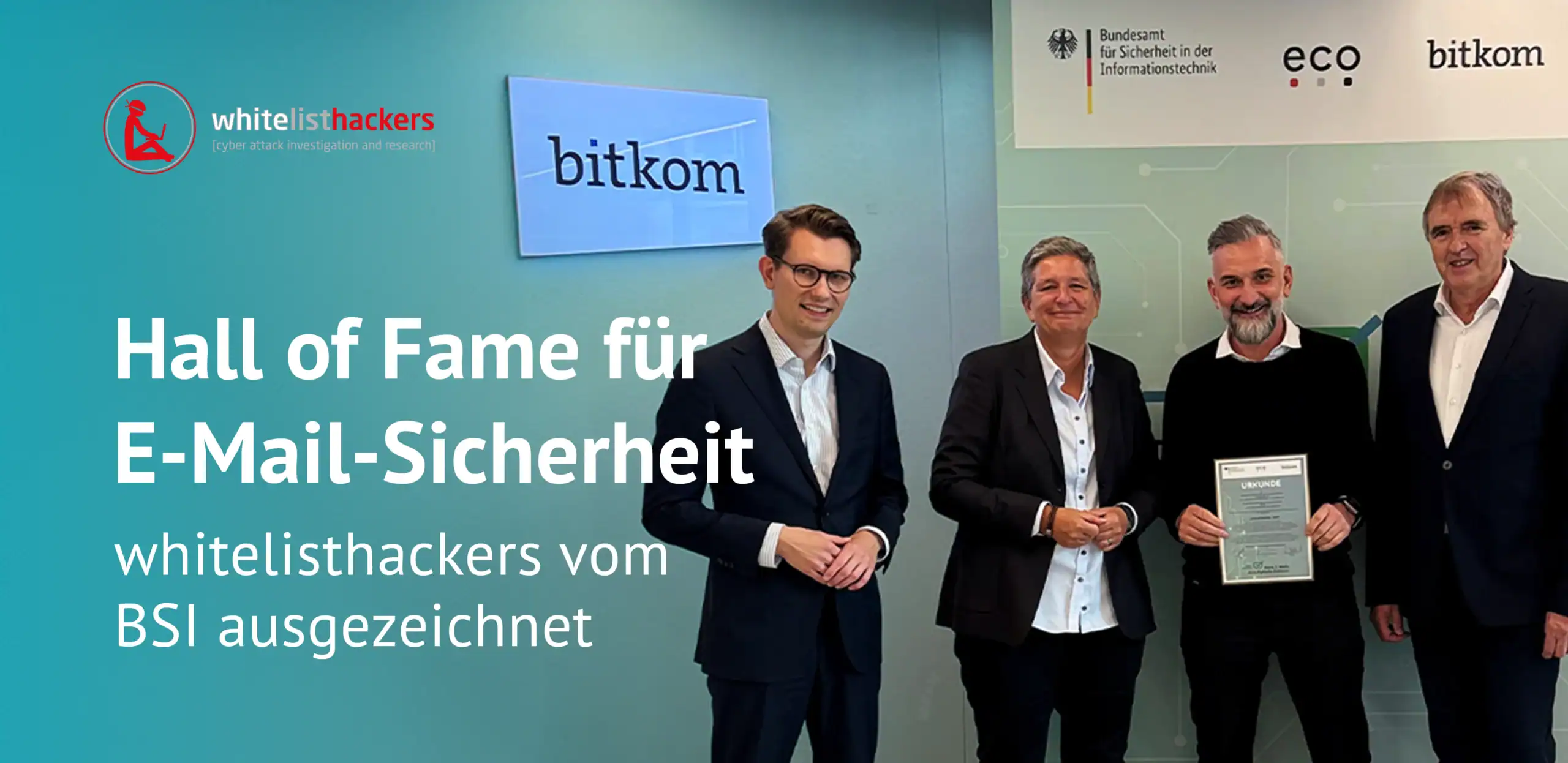 whitelisthackers in der BSI Hall of Fame